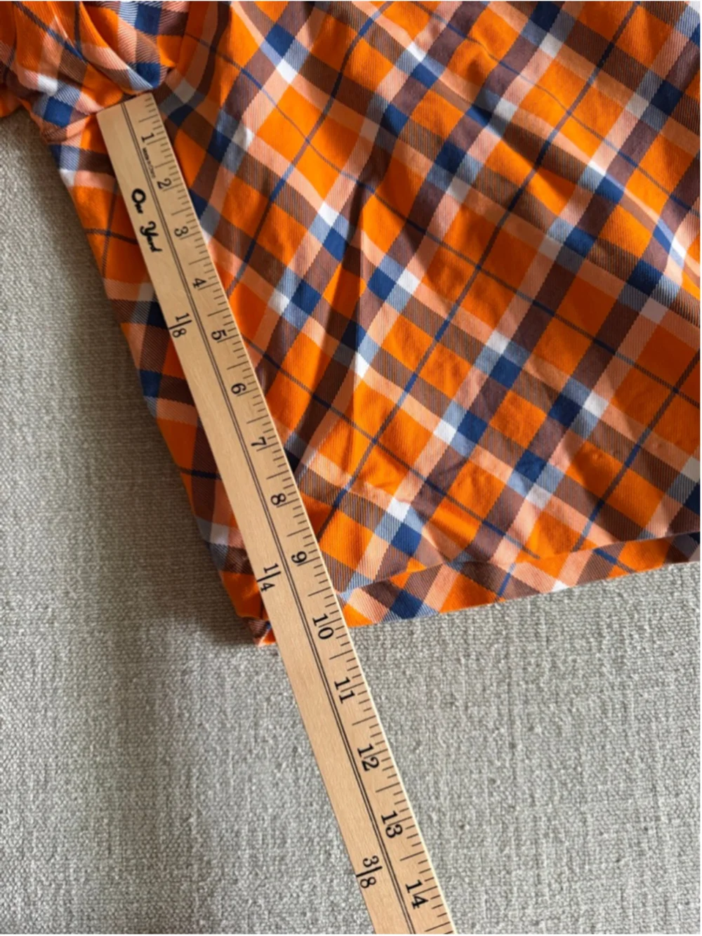 Royal & Awesome tangerine tartan shorts plaid golf shorts men’s size 38